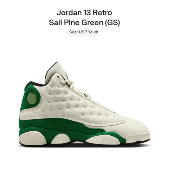 Youth Size 7Y Jordan 13 Retro Court of Legends (GS) HQ0780-103 - AUTHENTIC NEW! - Picture 1 of 9